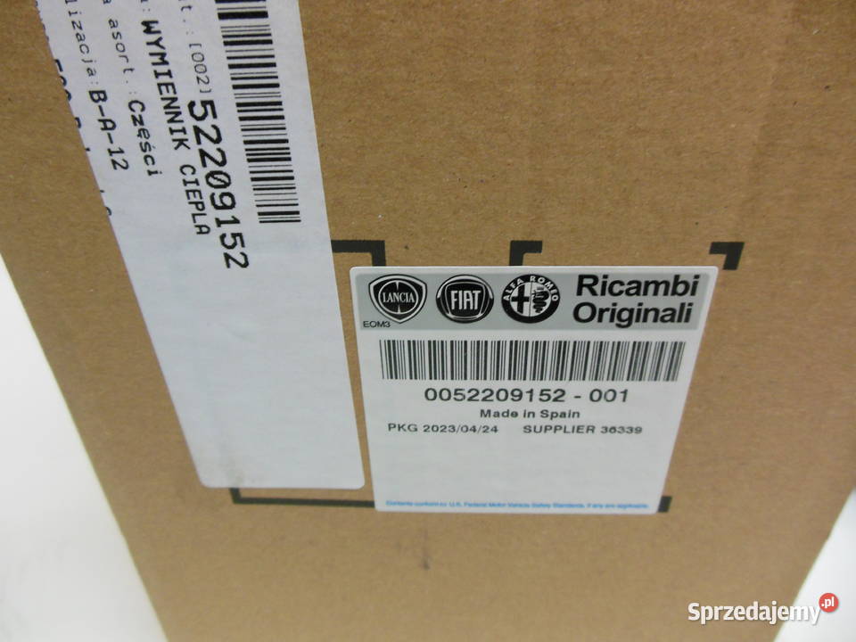 Wymiennik ciepla Fiat Ducato 23 D 140 Multijet śląskie