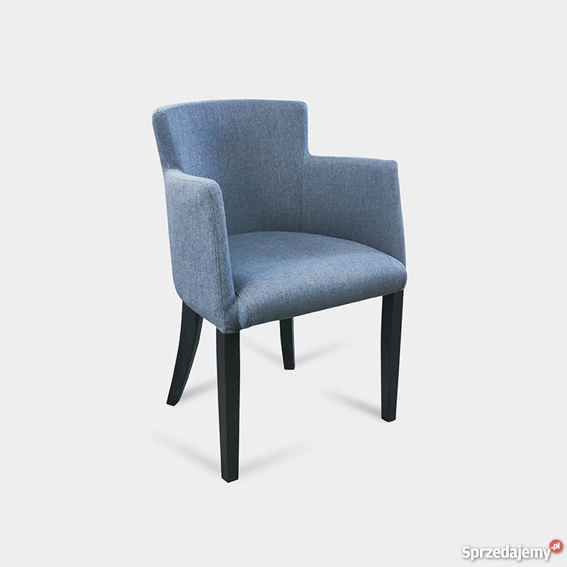 Eleganckie krzesło fotel z podłokietnikami tapicerowane wygo