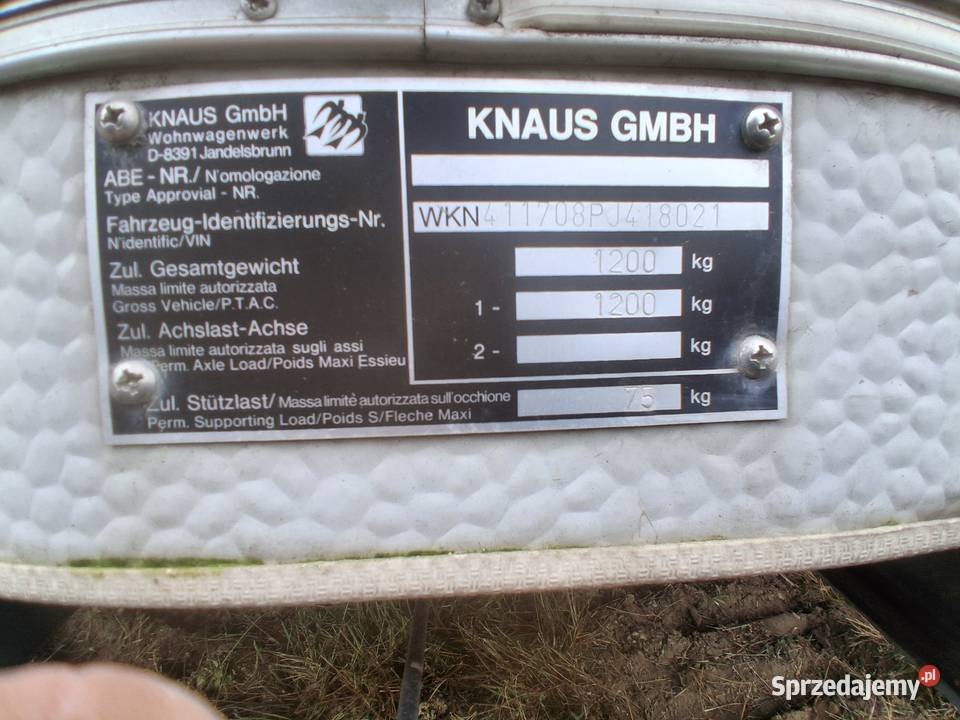 Przyczepa Knaus Azur 2 os Kempingowe Lubiąż