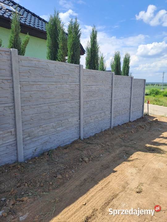 Ogrodzenia betonowe Nowoczene wzory Bolesławiec