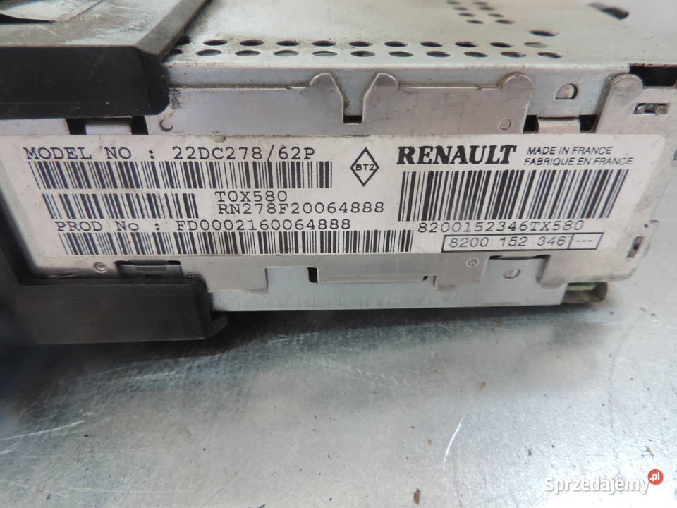 RADIO CD SCENIC 1 FL 8200152346 osobowe małopolskie Nowy Sącz