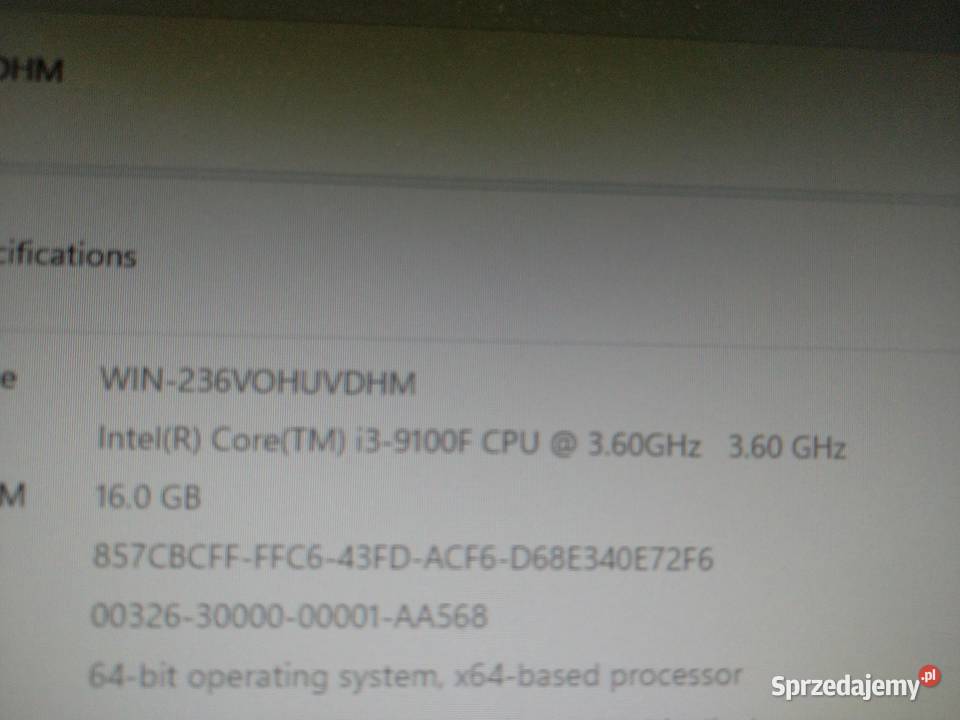 Komputer gamingowy RTX 3060TI DDR4 SSD WIN 11 Pozostałe Izdebnik