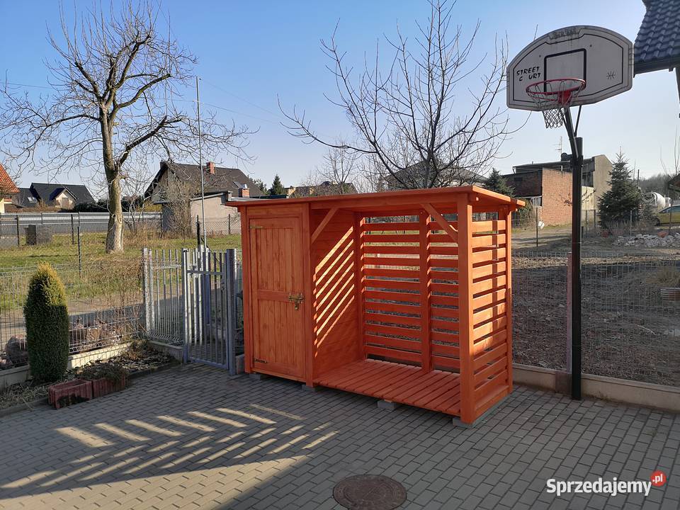Drewutnia 2 x 11m narzędziówka 1 x 11m z dachem Kalety