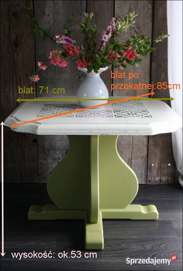 STOLIK kawowy ręcznie odnawiany Witnica