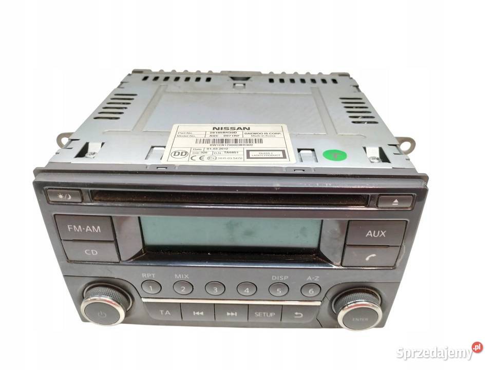 RADIO J10 28185BH30D Nissan Qashqai I 20072013