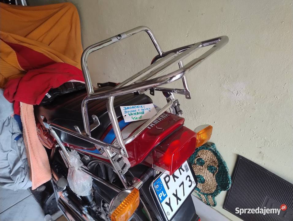 Bagażnik Yamaha chromowany tylny plus boczne Krotoszyn sprzedam