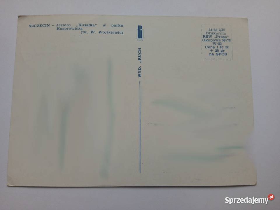 Pocztówka Szczecin 1960r PRLu Dąbrowa Górnicza