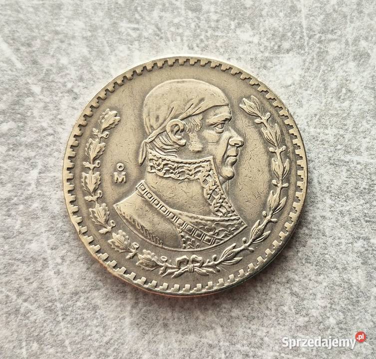 443 MEKSYK srebro 1 Peso 1957 r Wola Kruszyńska