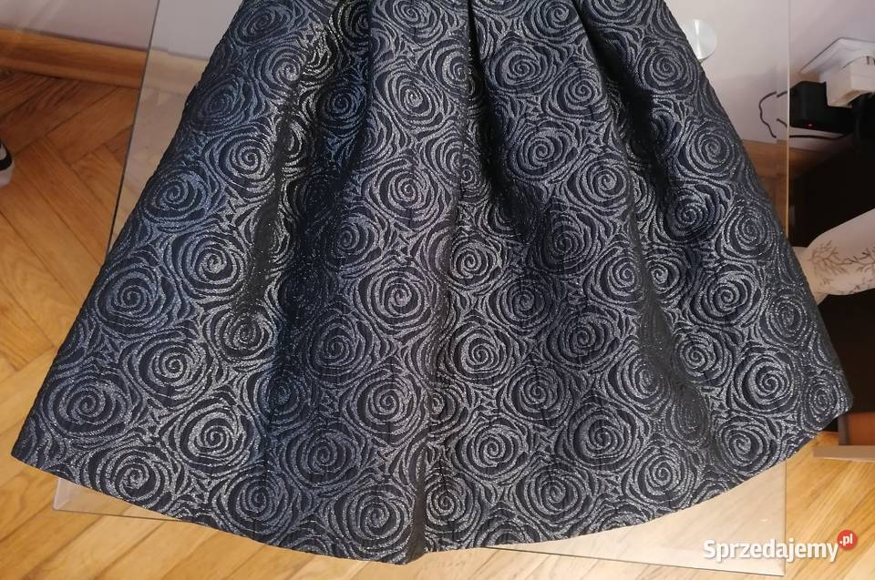 NOWA BŁYSZCZĄCA SPÓDNICZKA MINI W RÓŻE R36 Rozmiar 36(S) Łódź