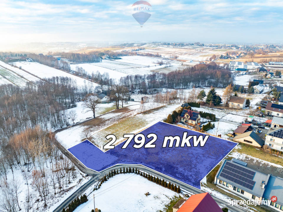 Budowlana działka w Zagórzu gm Niepołomice Zagórze