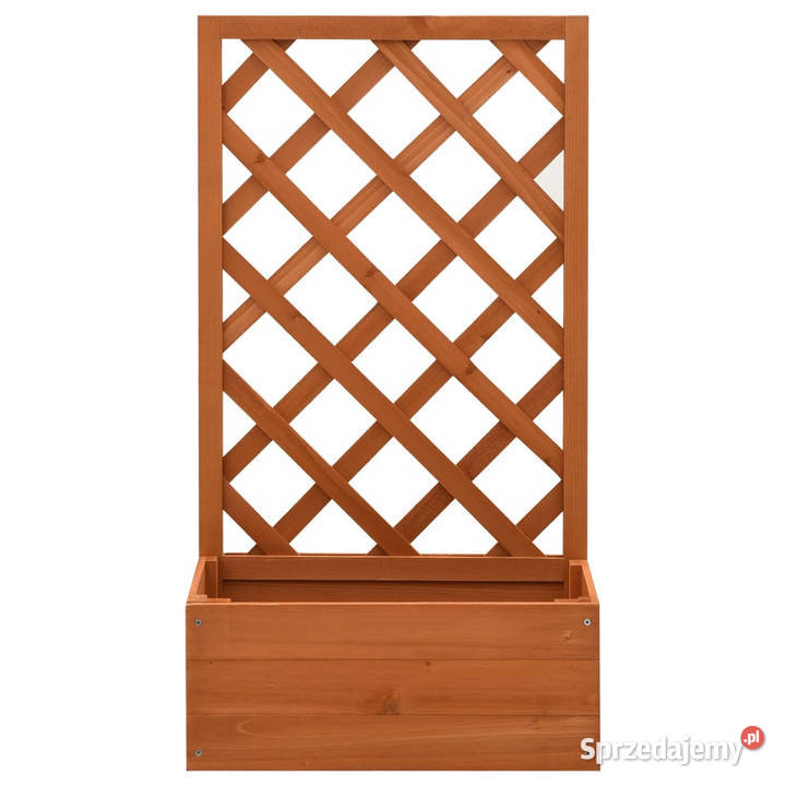 Ogrodowa donica z kratką pomarańczowa 50x25x90 Warszawa