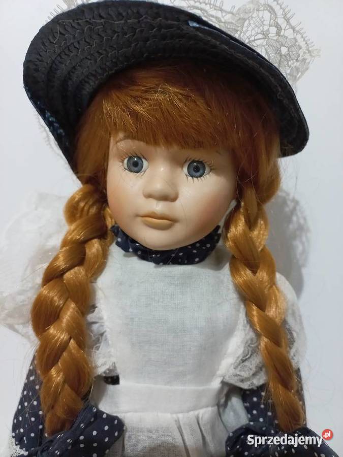 Piękna kolekcjonerska lalka porcelanowa ręcznie Inowrocław