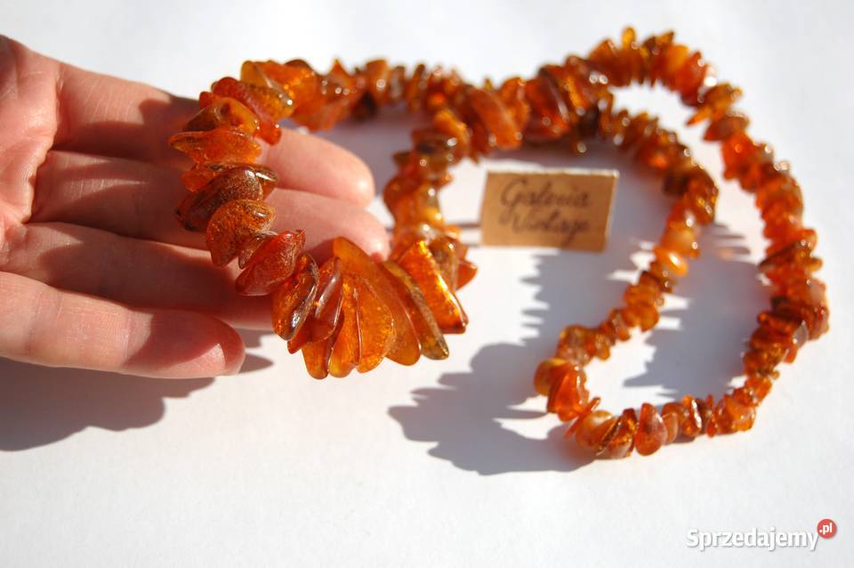 Naszyjnik korale z bursztynu bursztyn bałtycki Lublin
