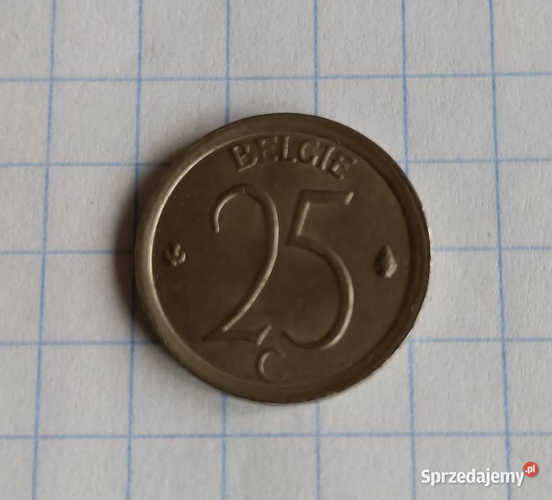 25 CENTYMÓW 1964 BELGIA BELGIE Numizmatyka Piszczac