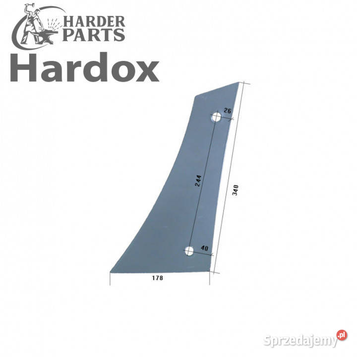 Pierś HARDOX VRP350WL VRP350W części do pługa Suwałki