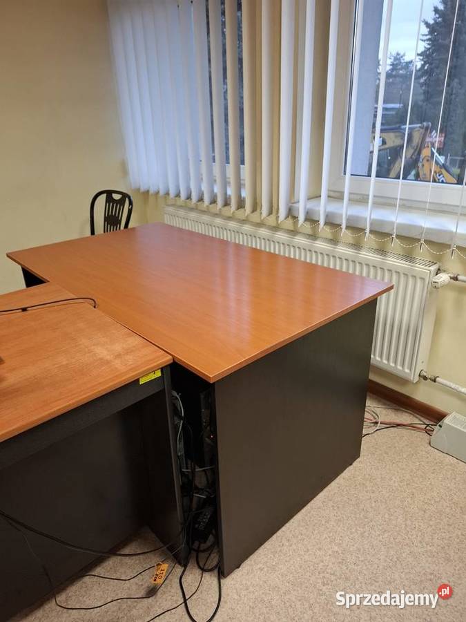 Biurko bez szuflad i szafek brązowe Tychy