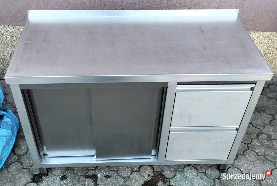 Stół gastronomiczny zabudowany 116x50x85 wielkopolskie Słupia Kapitulna