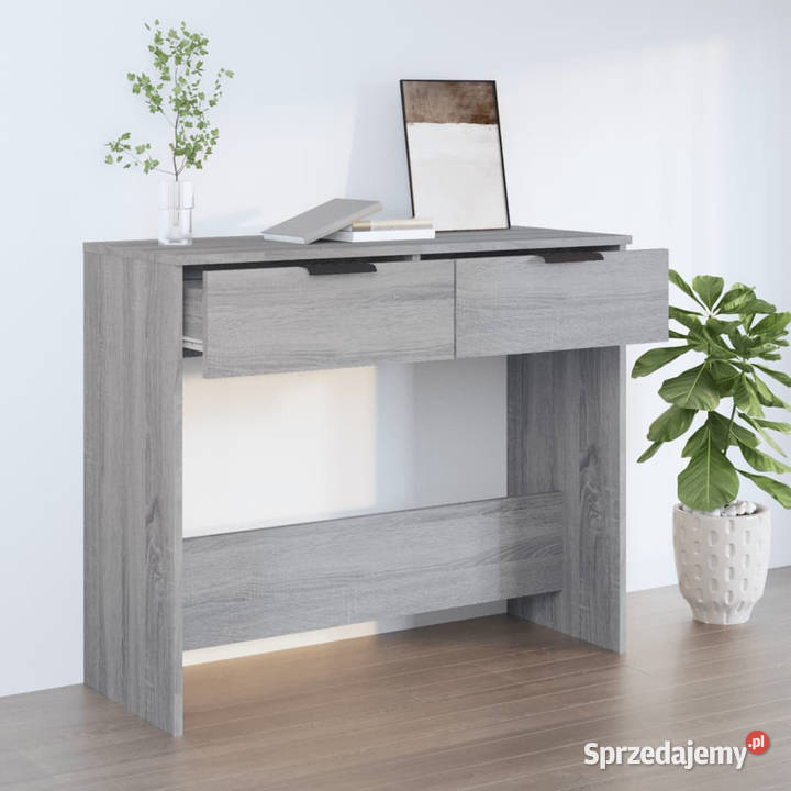 Stolik konsolowy szary dąb sonoma 90x36x75 mazowieckie Warszawa