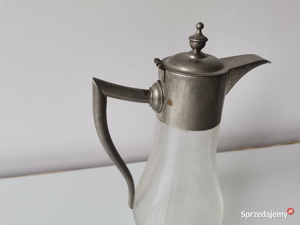 Stary przedwojenny dzbanek karafka plater Katowice
