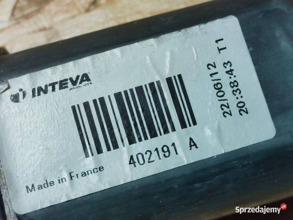 Mechanizm Silniczek Szyby Lewy Tył Nissan osobowe wielkopolskie Pleszew