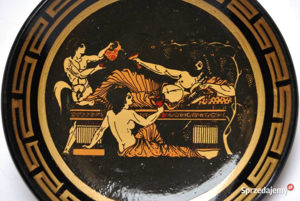 Talerzyk Grecja stary talerz ozdobny do Porcelana i szkło lubelskie Lublin