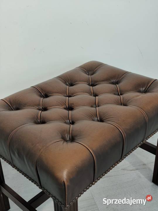 Elegancki Podnóżek Chesterfield w Stylu łódzkie Poddębice