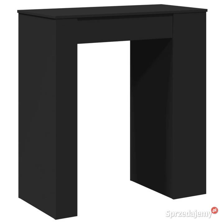 Stolik barowy z półkami czarny 95x47x1035 Warszawa