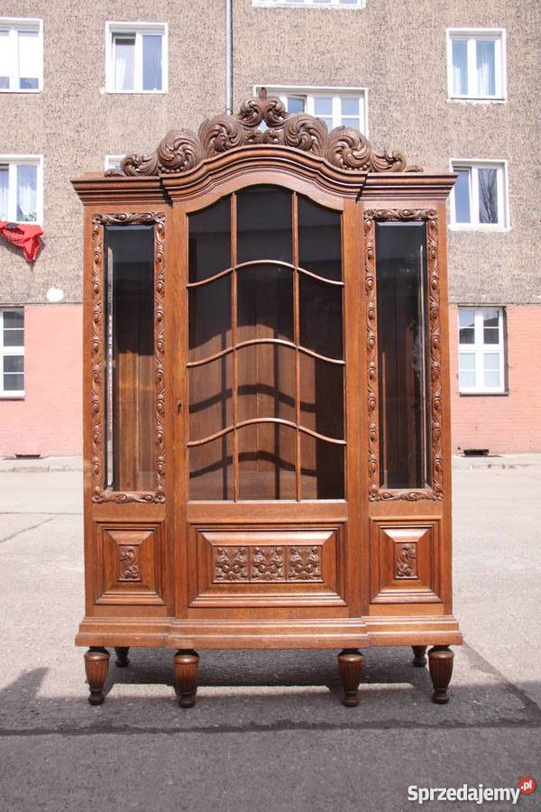 Przepiękna zgrabna biblioteczka witrynka z końca Meble dolnośląskie Wrocław