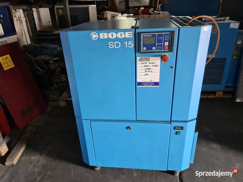 Kompresor śrubowy Boge SD 15 11 kw wielkopolskie Zduny sprzedam