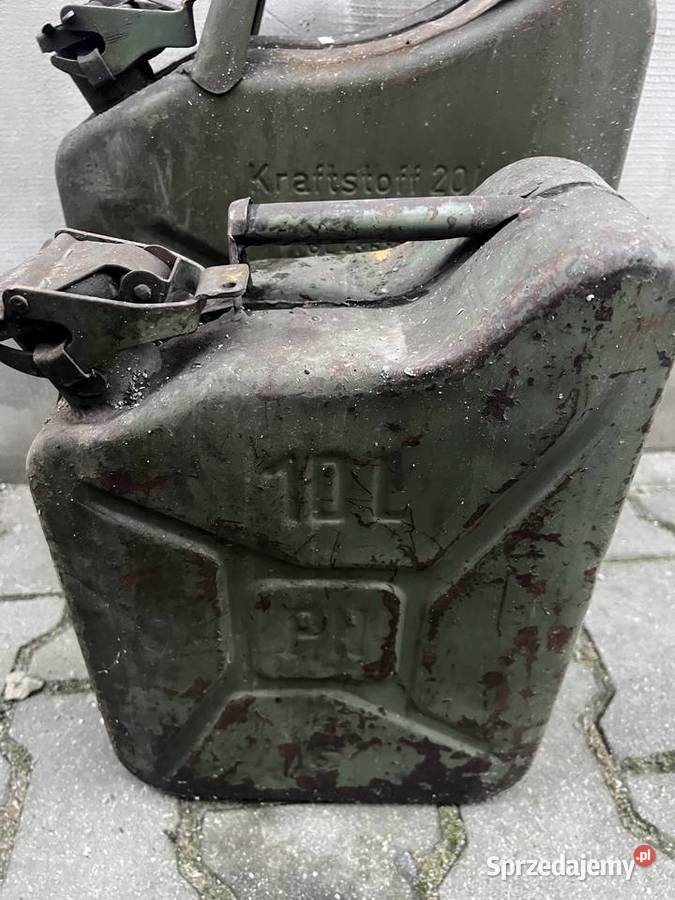 Kanistry metalowe 1x20 1x10 l Kościan