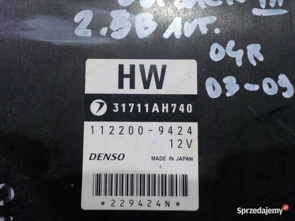 LEGACY OUTBACK III 04 sterownik skrzyni biegow sprzedam