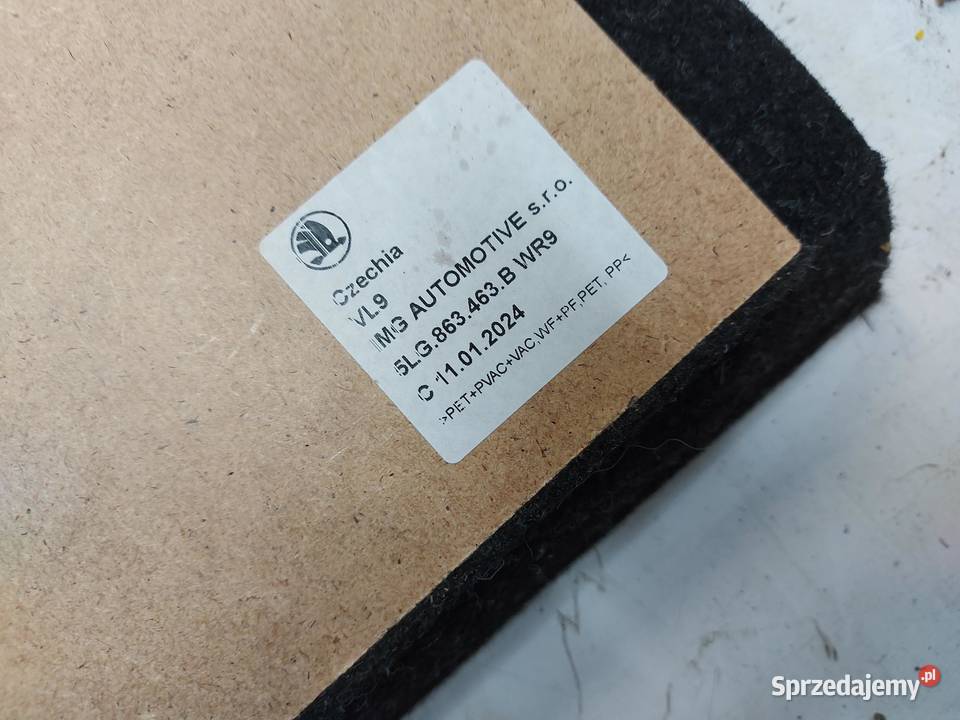 SKODA Enyaq 5LA iV85 Podłoga dywan bagażnika Motoryzacja