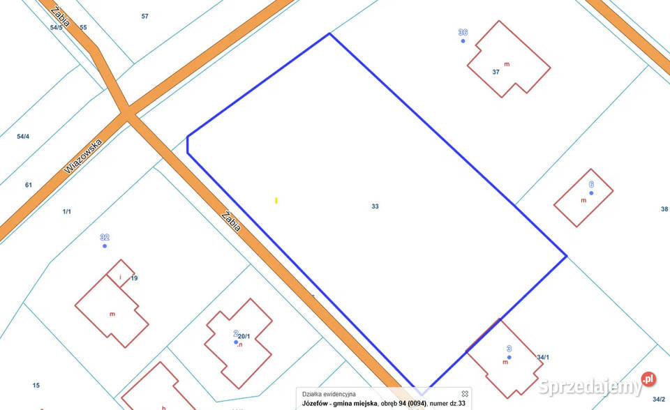 Syndyk Sprzeda Działka pod zabudowę LICYTACJA mazowieckie Józefów