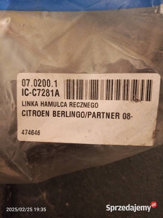 CITROEN PEUGEOT LINKI HAMULCOWE RĘCZNEGO komplet Tychy