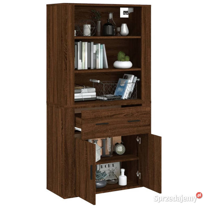 Wysoka szafka brązowy dąb WM3185382 Pozostałe