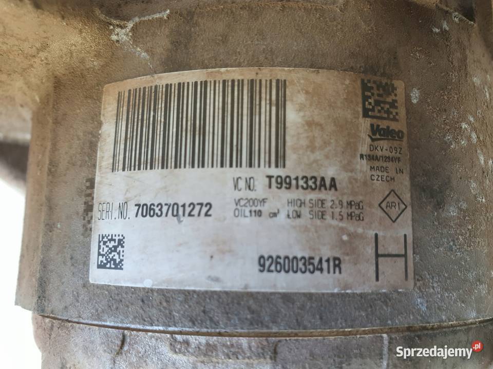 SPRĘŻARKA KLIMATYZACJI Dacia Sandero II 09 TCE sprzedam