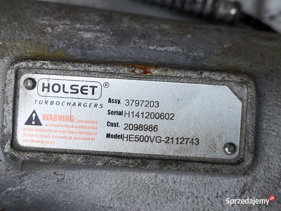 TURBOSPREZARKA SCANIA 3797203 TURBINA HOLSET VTG ciężarowe świętokrzyskie Zawichost sprzedam