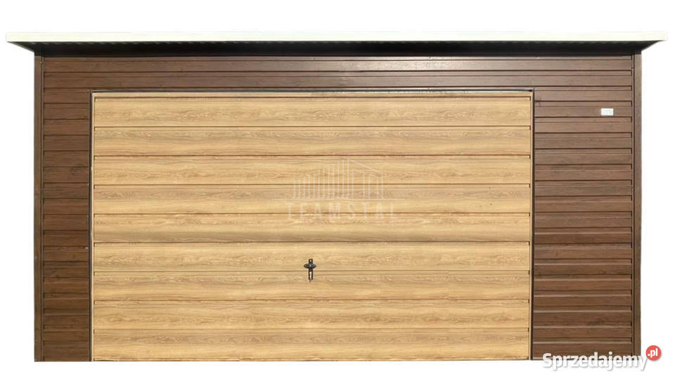 Garaz blaszany 45x6 m brama uchylna drzwi 2x opolskie Nysa