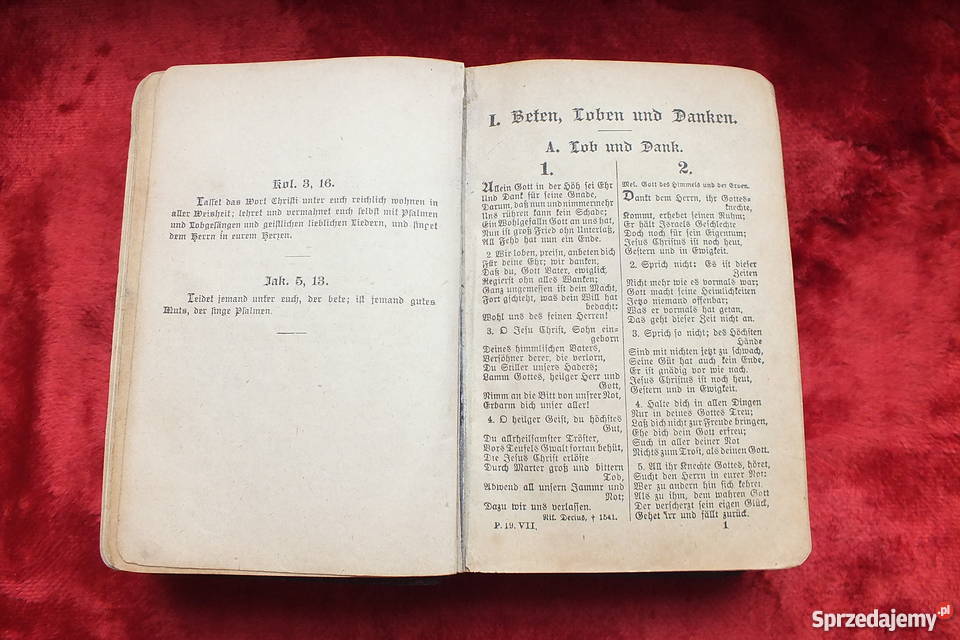 Oryginalny stary modlitewnik z 1920 roku Antykwariat sprzedam
