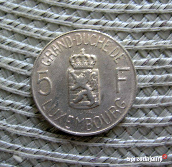 Luksemburg 5 Franków 1962r wielkopolskie Kalisz