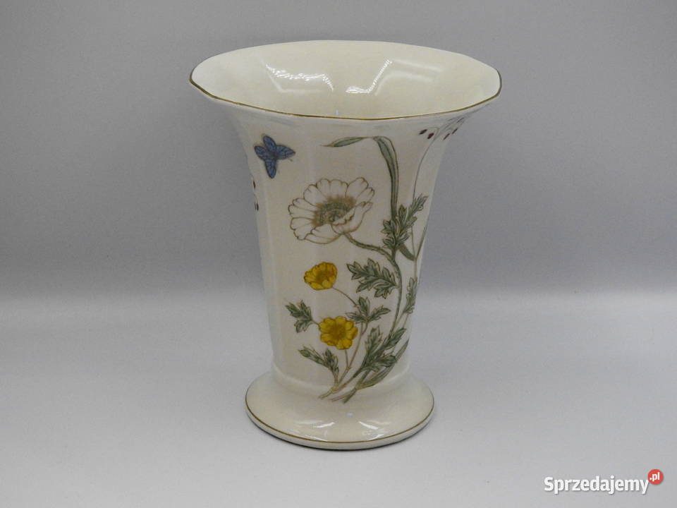 Piękny duży porcelanowy wazon sygnowany Inowrocław
