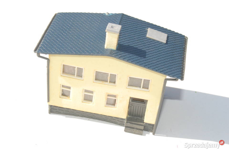 Stara zabawka model budynku domu pensjonat do śląskie Cieszyn