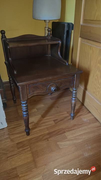 Szafka eklektyczna do sypialni Z ciemnego drewna Gdańsk