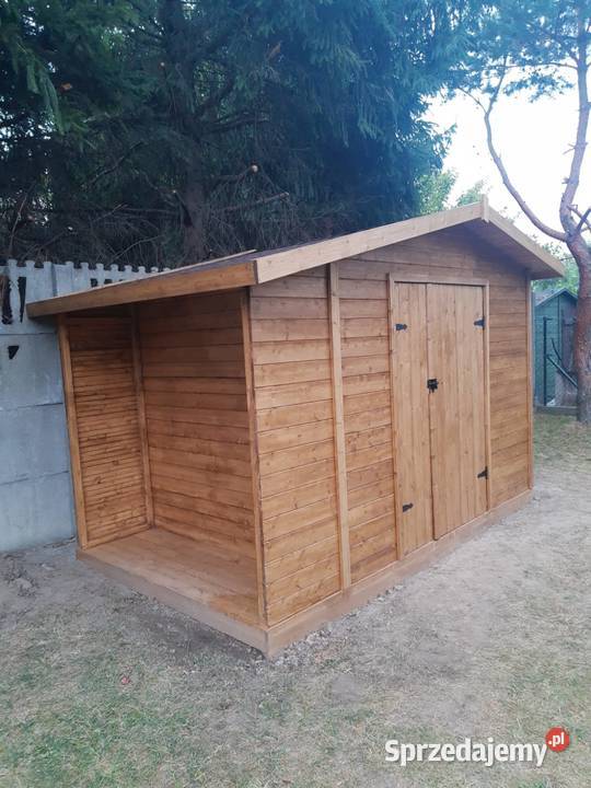 Domek narzędziowy drewniany z drewutnią Skierdy