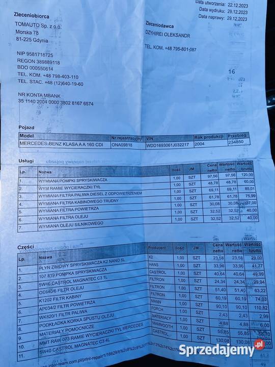 Na sprzedaż mercedesa a160cdi wielkopolskie Leszno