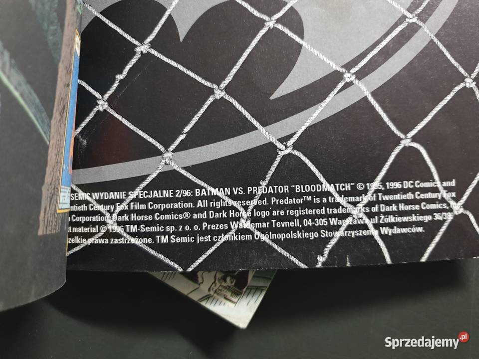 Batman versus Predator część 1 i 2 Rok wydania 1993 Gdynia sprzedam