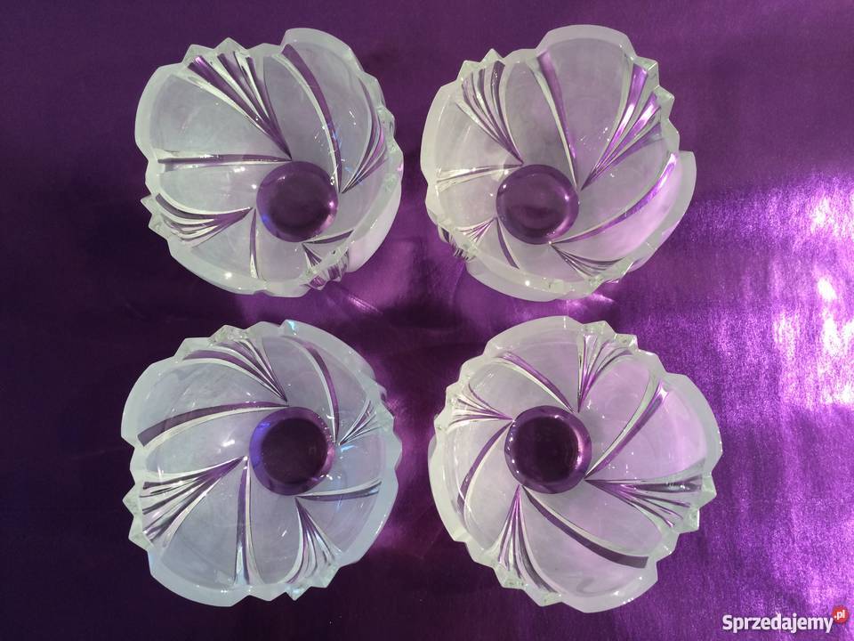 4 SALATERKI OWOCARKI KRYSZTAŁOWE Warszawa