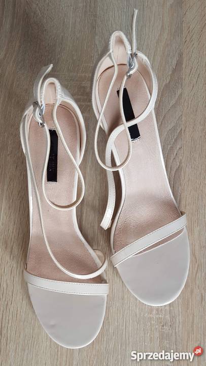 Nowe beżowe szpilki Lost Ink 40 nude sandały Szczecin