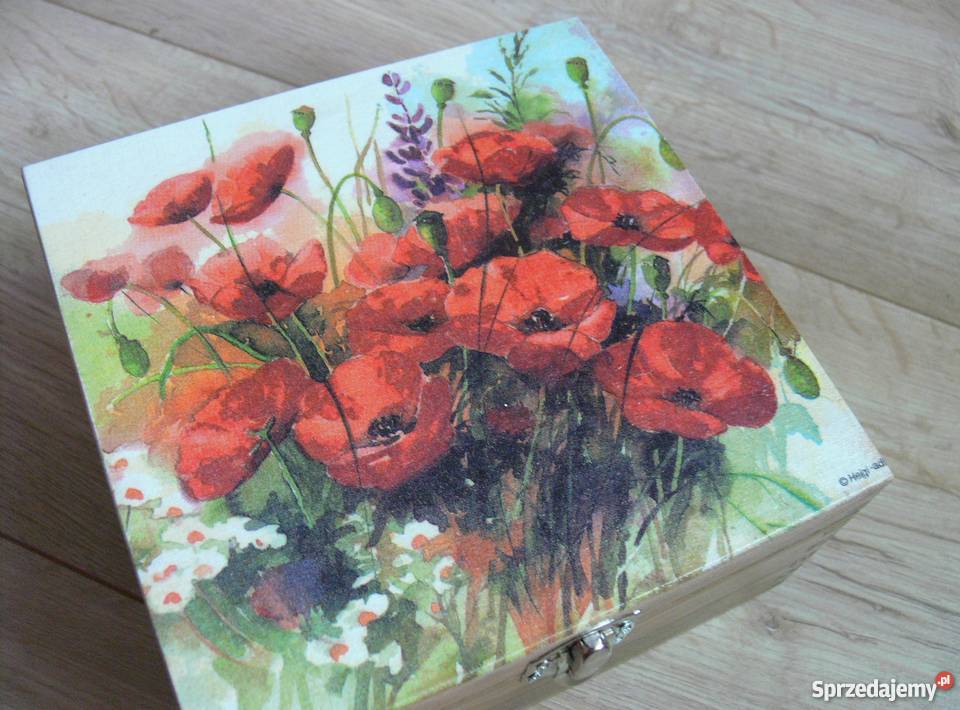 Komplet 3 duże świeczniki szkatułka rękodzieło