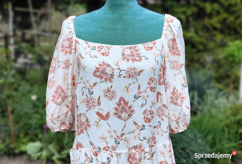 Długa sukienka maxi FF 48 4XL boho bohemian zachodniopomorskie Szczecin